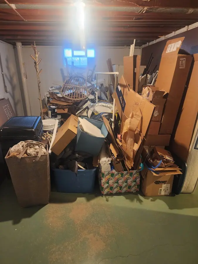 Roll-off dumpster container at job site for Yard Waste Dumpster Rental in Cape Canaveral